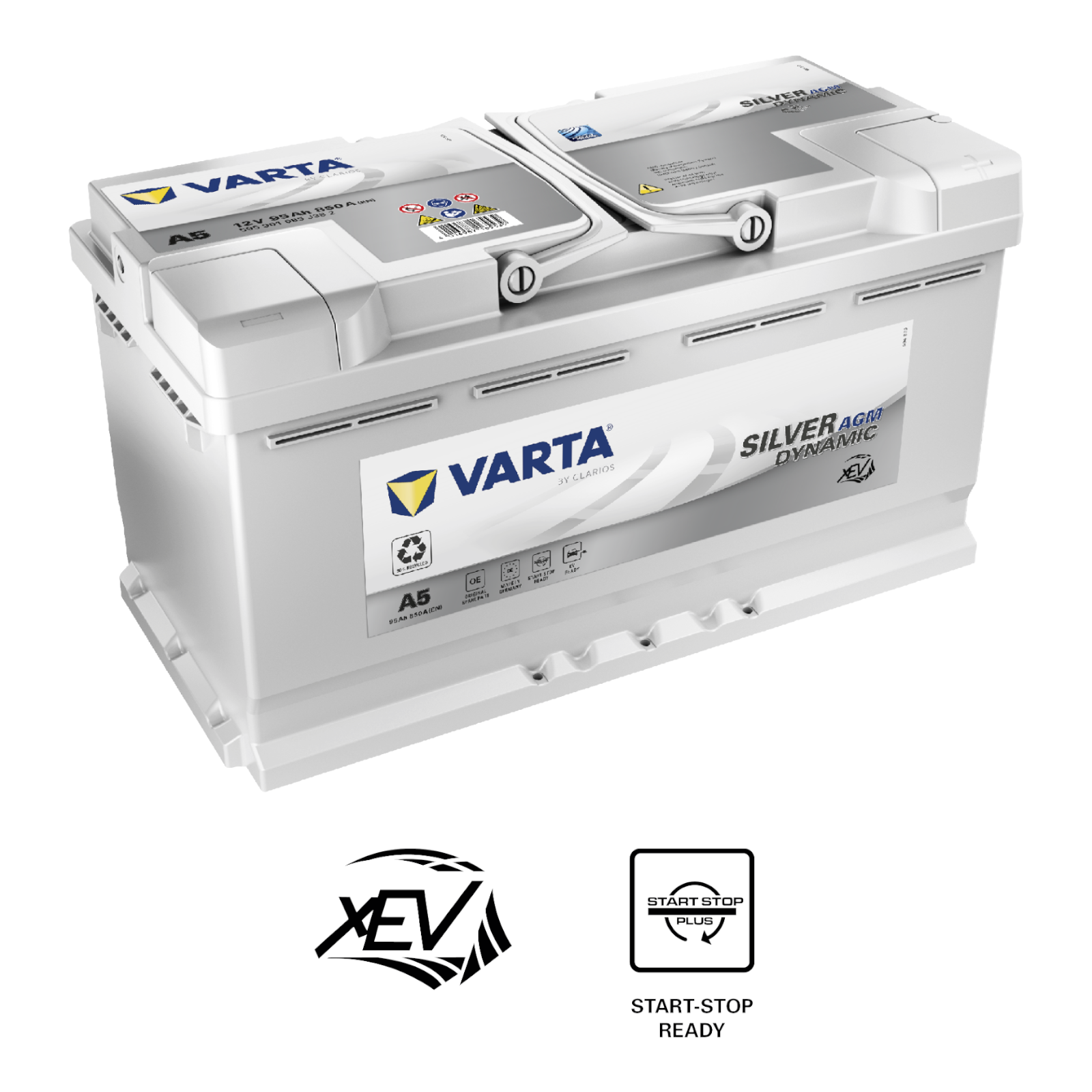 BATTERIA VARTA SILVER DYNAMIC AGM A5 95Ah 850A